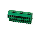 Зеленый цвет тангажа 1*10П соединителя КПТ 3.81мм терминального блока ПА66 покрытый СН 30-16АВГ