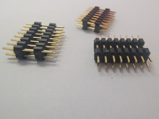Строка прочного 20 соединителя тангажа соединителя 1mm заголовка PCB Pin двойная