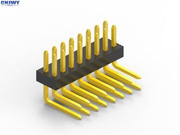 Мужской штиф PCB Header Connector 1.0mm Pitch PA6T Черный пластик Правый угол